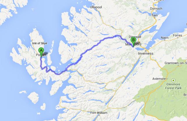 Scotland route